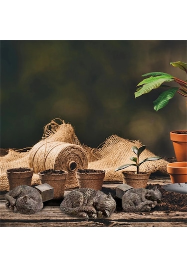 At-hayvan Saksı Ayak Saksı Desteği Reçine Zanaat Dekorasyon 3 Set Açık Heykeli Bahçe Saksı Ekici Ayak Ekici Desteği