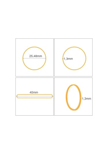 Ekoset Siyah Paket Ambalaj Toka Para Lastiği 40 MM 1000 Adet