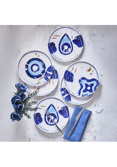 Fecra Teos 6 Parça Pasta Tabağı Seti