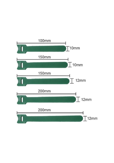 Besthome1 Yeşil Nilon Kablo Düzenleyici - 12x150mm, Ev Ve Ofis İçin