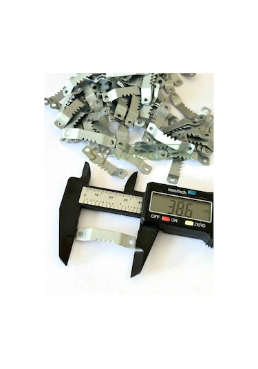 Mini Tırtırlı Timsah Tablo Ve Çerçeve Askısı 5 Adet Askıve Vidaları Tablo Askı Çerçeve Duvara Montaj Gri