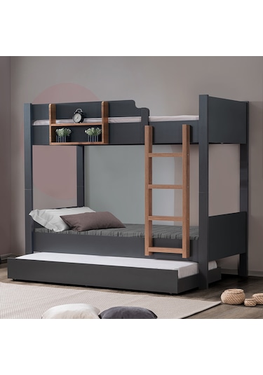 Setaymobilya Ranza, Asya Ayrılabilir Yavrulu Ranza - Antrasit - Ceviz