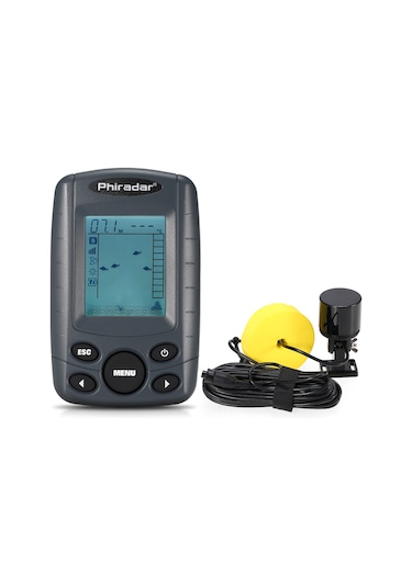 Taşınabilir 2.4 İnç Lcd Balık Bulucu 240ft Derinlik Aralığı Balıkçılık Bulucu Kablolu Sonar Sensör Dönüştürücü İle