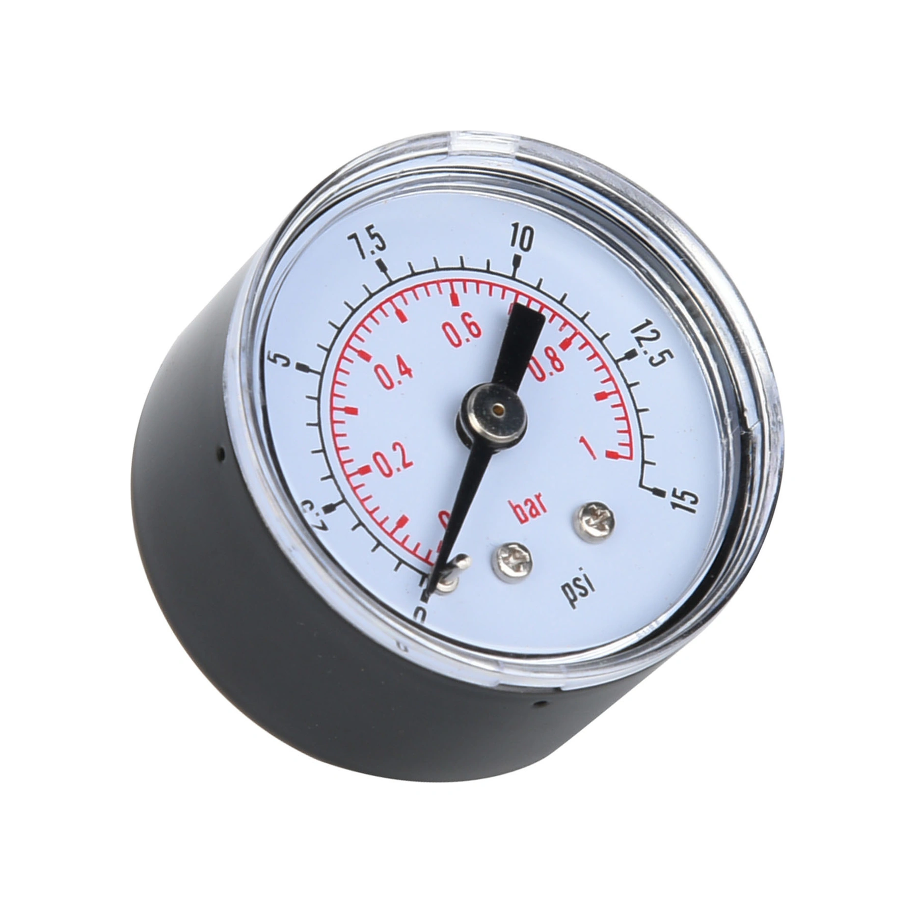 Kosona Yatay İçin 1/8"bspt Bağlantılı, Çift Ölçekli 0-200psi/0-14bar Metal Kasa Basınç Göstergesi - Hava, Yağ Ve Su Basıncı Ölçümü