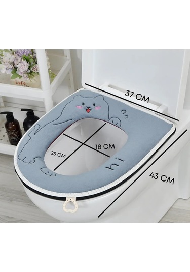 Shalabelle Tuvalet İçin Yumuşak Oturma Kılıfı 328035407 Grayish-blue