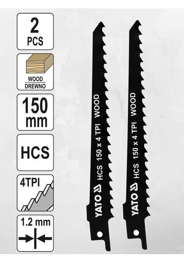 Yato Ahşap İçin Sabrelı Testere Bıçakları Hcs 4tpı, Yt-33921 310854737