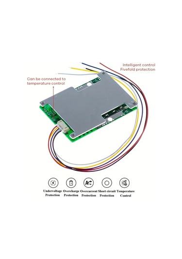 Chuangyinshop 1 Adet 4s 12v 800a Max Bms Lifepo4 Pil Koruma Kartı Denge Şarj