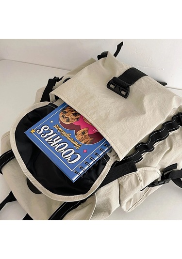 Yeni Büyük Kapasiteli Naylon Sırt Çantası Çok Yönlü Günlük Çok Renkli