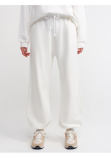Dilvin Basic Jogger Pantalon  Ekru