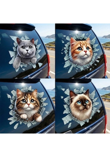 Vexor Fulcar Kedi Tasarımlı Araç Stickerı
