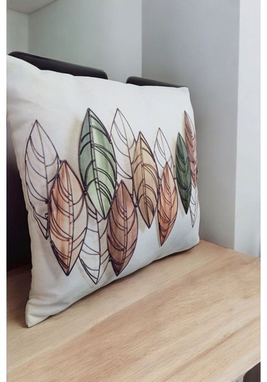 Modern Tarz Dijital Baskılı 4 Lü Dekoratif Kırlent Kılıfı Seti 43x43 Cm Şık Ve Renkli Tasarımlar Ekru