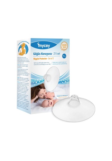 Mycey İnce Yapılı Silikon Göğüs Koruyucu 2'li