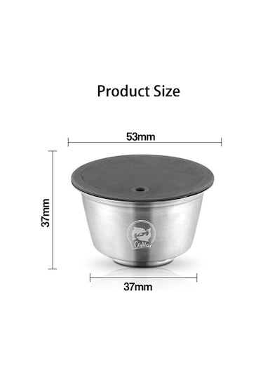 Neevoyu Dolce Gusto Edg Lumio Serisi Uyumlu, Tekrarlı Kullanımlı Paslanmaz Çelik Kahve Kapsülü Filtre Seti 12g Kapasite Diğer