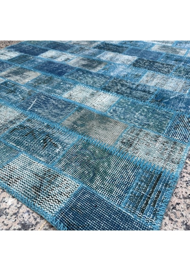 Hoom Rugs Kırkyama 178 Capri Breeze El Dokuma Kilim Mavi