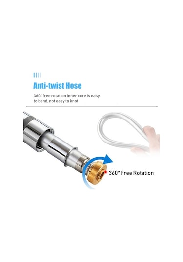 Ulzyvf 6,5 Ft Esnek Bükülmez Duş Hortumu - Sızdırmaz Contalı, 360 Döner Bakır Bağlantılı Diğer