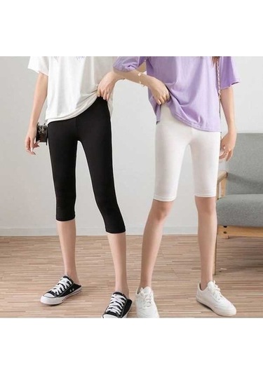 Tongxida Modal Spor Tayt Diz Boyu Kadın Yoga Pantolon Gri Under The Knee 40-50kg Gri