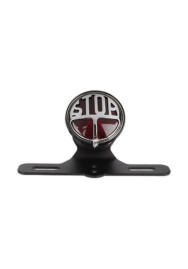 Moveevo Motosikletler İçin Klasik Stiliyle Yenilenen Durma/fren Lambası - Aluminyum Gövde, Yüksek Parlaklık, Evrensel Uyum, Plaka Tutuculu