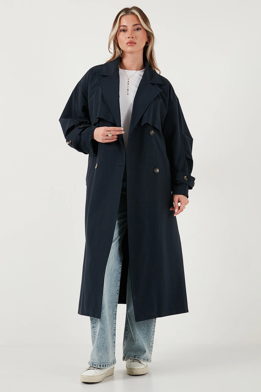 Lela Bayan Trençkot 6839605 Lacivert Lacivert