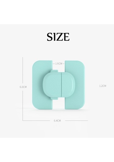 Sones 5 Adet Bebek Buzdolabı Su Sebili Güvenlik Kilidi Bebek Güvenlik Ürünleri Mavi