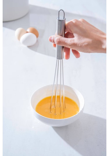 Evero Top Uçlu Çelik Çırpıcı - 30 Cm Inox