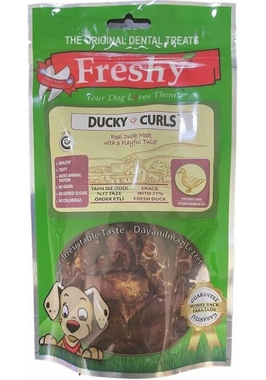 Freshy Ducky Curls Ördekli Köpek Ödül Maması 55 G
