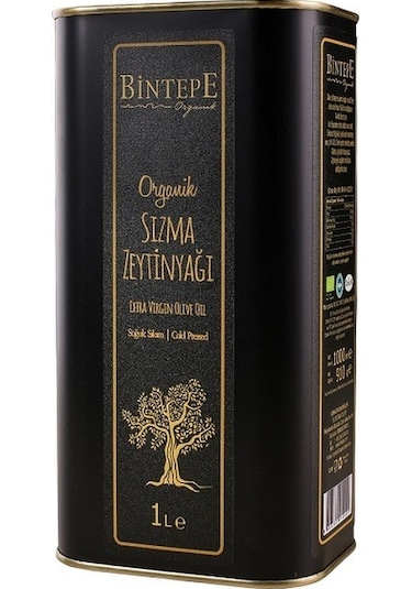 Bintepe Organik Sızma Zeytinyağı Teneke 1 L