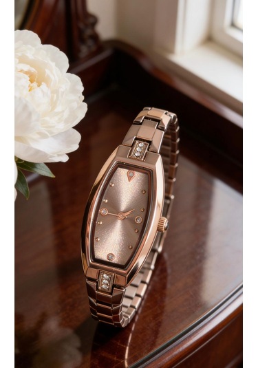 Yafani Rose Gold Oval Şık KadınKol Saati