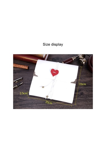 Dıy Yaratıcılık Gevşek Yaprak İmitasyon Deri Retro Aşk Kalp Kilidi Desen Hatıra Fotoğraf Albümü, Boyut: L