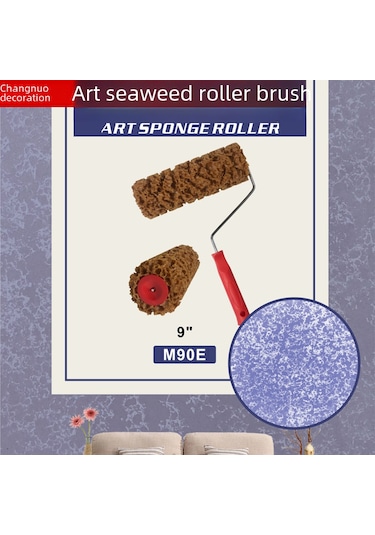 Yunboo Üç Renkli Pırlanta Işıklı Sanat Boya Fırçası - Deniz Süngeri Rulo, Ananas Desenli, Esnek Kullanım, Kaliteli Materyal M90c