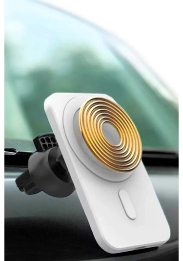 Araç Uyumlu Kablosuz 15w Taşınabilir Şarj Aleti Çift Kablo Çok Renkli