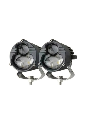 Offroad Sis Lambası 6.8x6.8x7cm Sarı Beyaz 25w+25w 12-60v Set