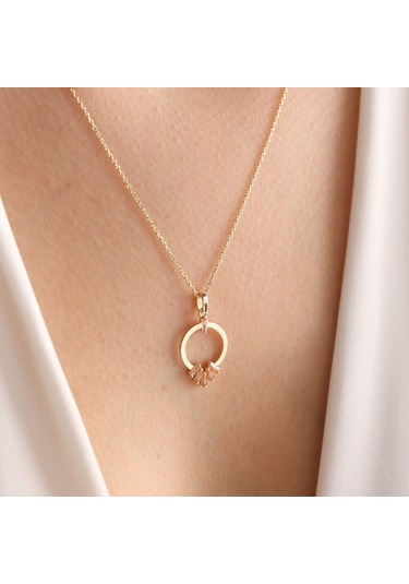 Altın Markiz Kolye Brown