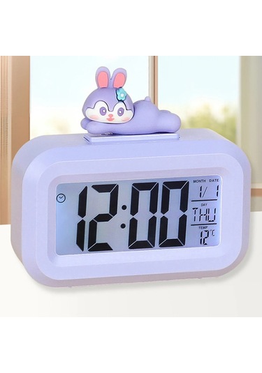 Led Çalar Saat Akülü Karikatür Müzik Saat Zaman Yönetimi