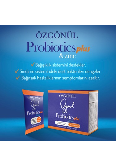 Özgönül Probiotics Plus & Zinc 30 Saşe