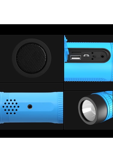 Springsun Zealot S1 Kırmızı Taşınabilir Bluetooth Hoparlör Kablosuz Bisiklet Hoparlörü Fm Radyo Açık