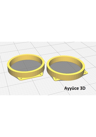 Ayyüce 3d, Mini Cooper R53 16,5cm Hoparlör Aparatı , Siyah,2x