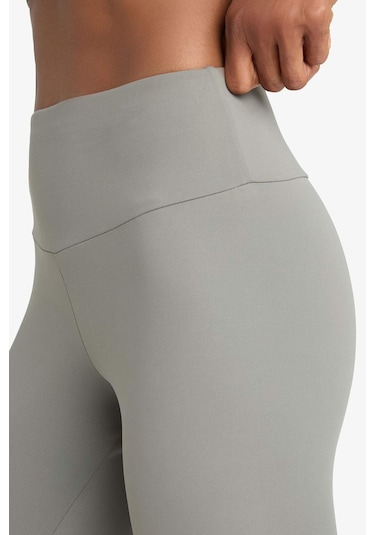 Defacto Defactofit Yüksek Bel Baskılı Beli Saran Esnek Kumaş Sporcu Tayt B4147ax25aukh422 Haki