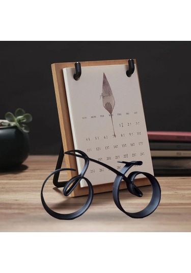 Homyl Bisiklet Heykel Dekorasyon Demir Mini Masaüstü Severler 20cmx13cm