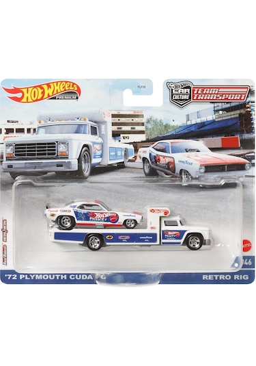 Hot Wheels Team Transport Premium 72 Plymouth Cuda FC 