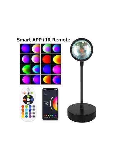 Novahub Tuya Akıllı Gün Batımı Lambası - Smart App, Bluetooth, Selfie Ve Parti Işığı B Korea B Çok Renkli