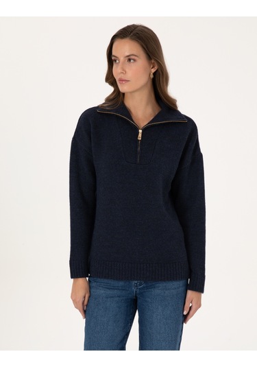 Pierre Cardin Kadın Lacivert Kazak /triko 50316329-vr033 Lacivert