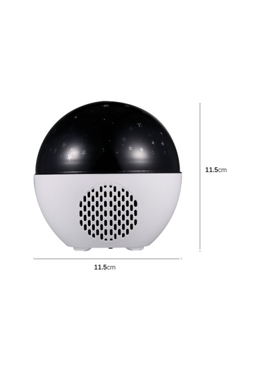 Ximistore9 Xkl-q3 Usb Şarjlı 2 Si 1 Arada Bluetooth Müzikli Yıldız Projeksiyon Lambası Beyaz, Dahili Pil