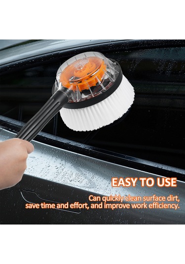 Symbee Yüksek Basınçlı Yıkama Makinesi Erişimi İçin Dönen Su Geçirgen Yuvarlak Fırça - Temizleme Aksesuarı 1 Adet