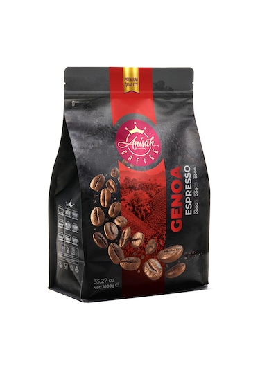 Anisah Genoa Espresso Çekirdek Kahve 1 KG
