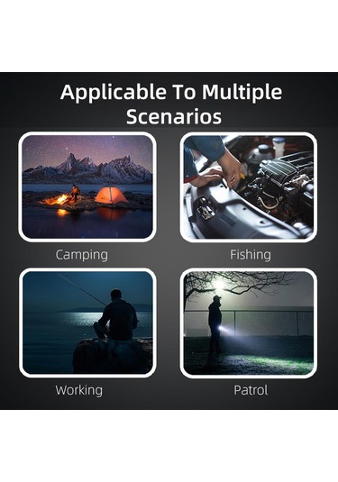 Çok İşlevli Kamp Fanı Açık Hava Taşınabilir Hafif Hızlı Şarj El Lambası Elektrikli Fan Mavi