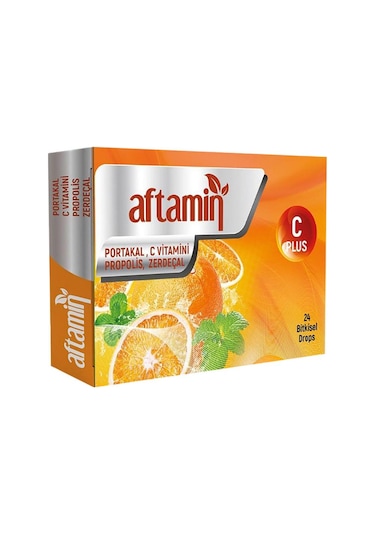 Aftamin Portakal Propolis Zerdeçallı Pastil 24 Adet