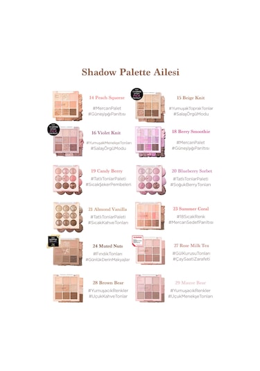 Dasique Mat Ve Işıltılı Renk Seçenekleri Sunan Far Paleti Shadow Palette 24 Muted Nuts 24 Muted Nuts