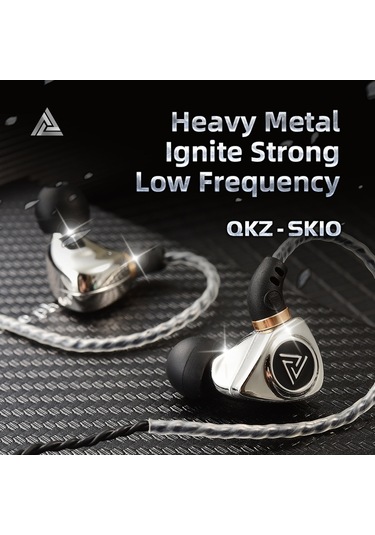 Mufunye Qkz Sk10 Dinamik Sürücü Kulaklık Hıfı Bas Kulaklık Spor Gürültü Önleyici Kulaklık 3.5mm Kablolu Kula