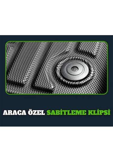 Chevrolet Cruze 2008-2016 4d Premium Havuzlu Paspas-kaydırmaz Taban