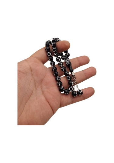 Han Ticarethane Ay Yıldız Desenli Siyah Tesbih